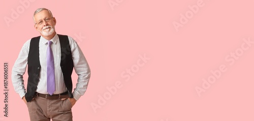 Mature man with stylish tie...