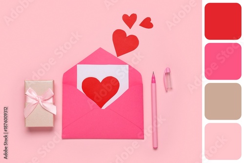 Envelope with card, gift fo...