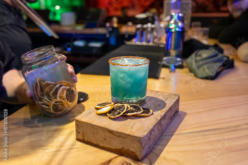 Blue Bourbon Sky