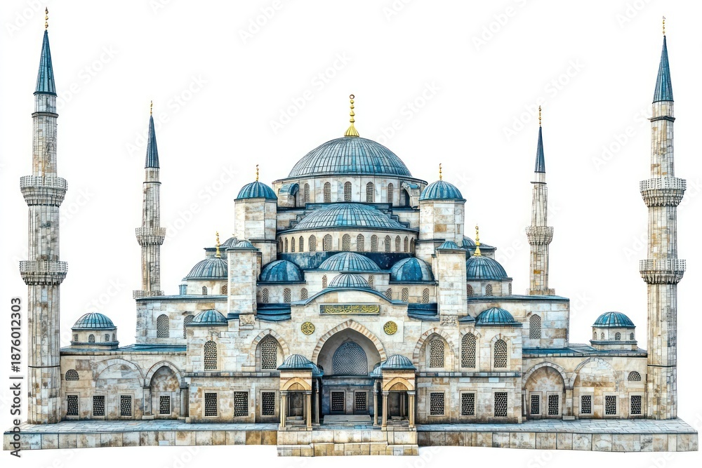 Naklejka premium Mosque architecture building landmark.