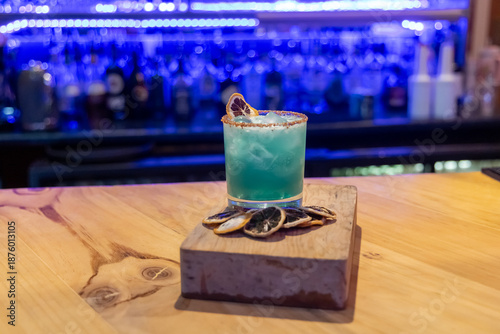 Blue Bourbon Sky