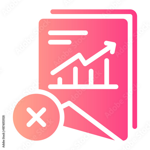 delete gradient icon