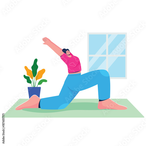 Yoga Meditation Illustration