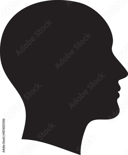 silhouette of a man head