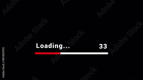 Minimal Red Loading Animation