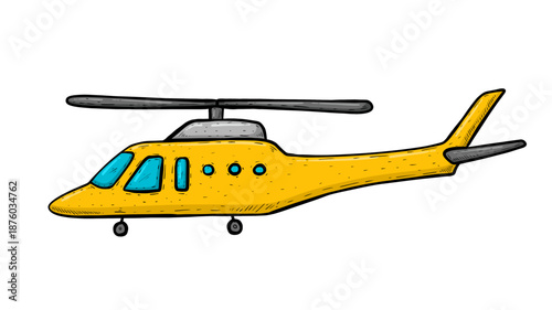 helicopter cartoon illustration