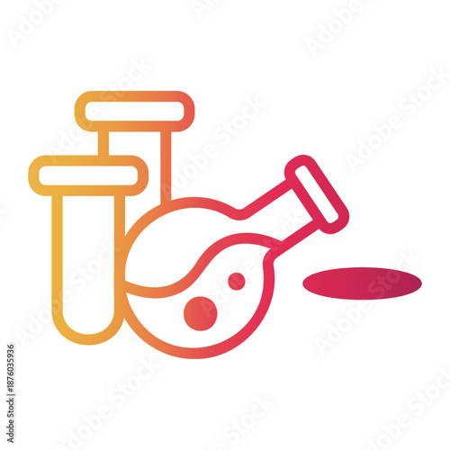 experiment Line Gradient Icon