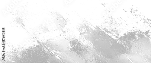 Vector soft abstract gray grunge paint stroke texture on white background