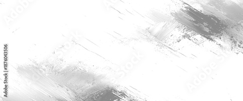 Vector soft abstract gray grunge paint stroke texture on white background