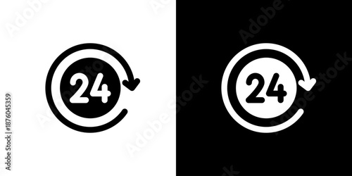 24時間の時計アイコン