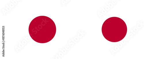 Vector illustration of japan flag