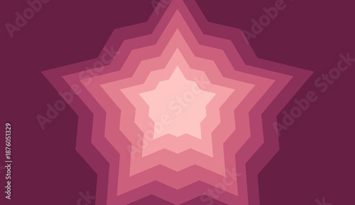 abstract layered paper cut background with star shape