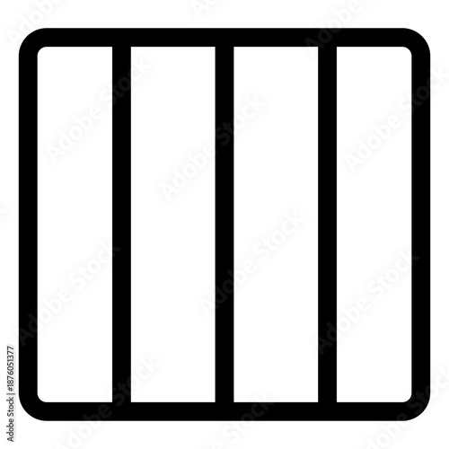 A close-up view of a simple black-framed window with four panes against a white background