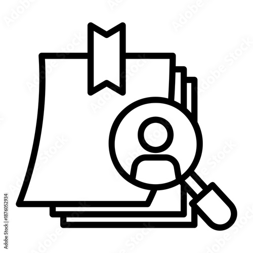 headhunting Line Icon