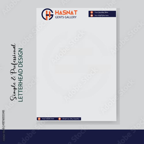 Creative, modern, unique, clean, and professional corporate company business letterhead pad & editable template design with color and concept variation bundle.