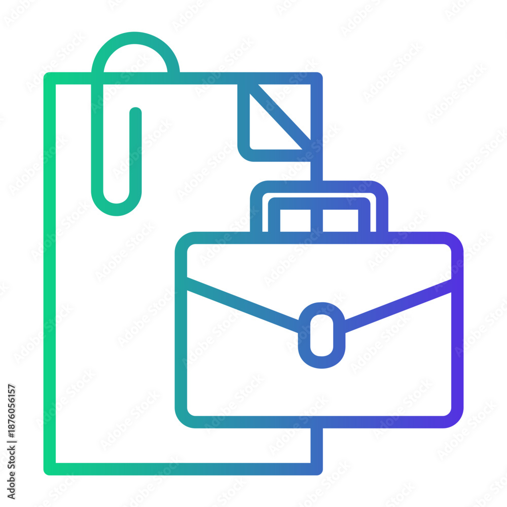 Obraz premium work Line Gradient Icon