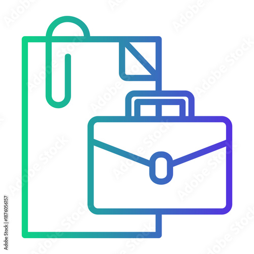 work Line Gradient Icon