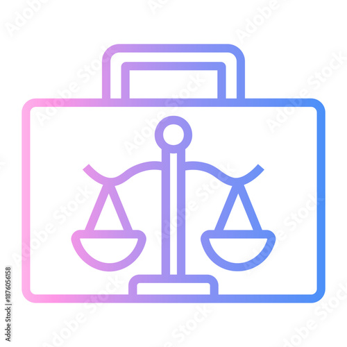 briefcase Line Gradient Icon