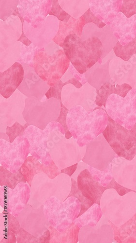 Pink Hearts Love Elements Animation Background
