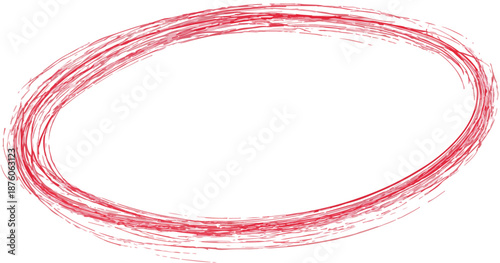 투명한 배경에 붉은색 붓터치 타원형 그래픽 요소, 아이콘, 디자인 템플릿에 사용 가능