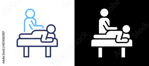 Body Massage lineglyph icon