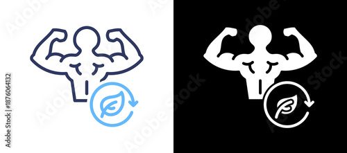 Body Detox lineglyph icon