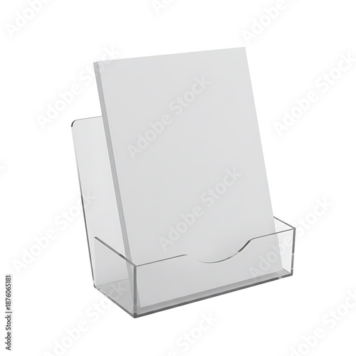 Crystal-Clear Acrylic Brochure Holder: Clean Design, Modern Display