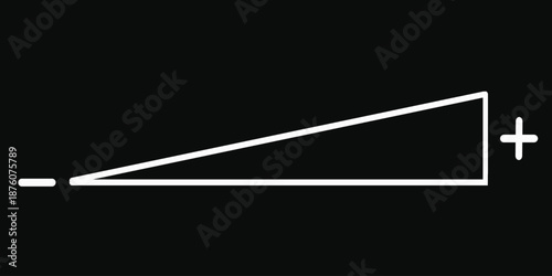 Min Max volume icon on black background. Vector illustration.