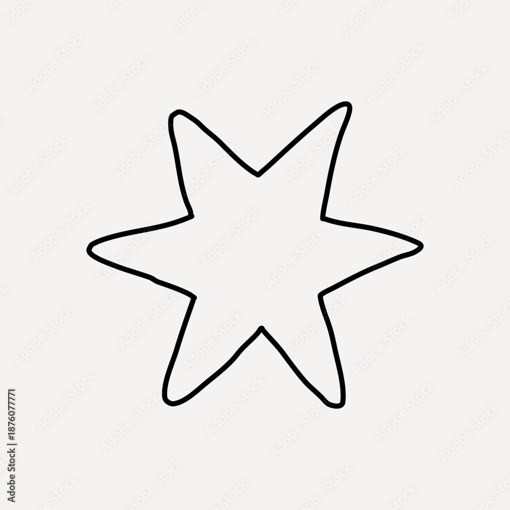 Obraz premium Abstract star shape illustration vector
