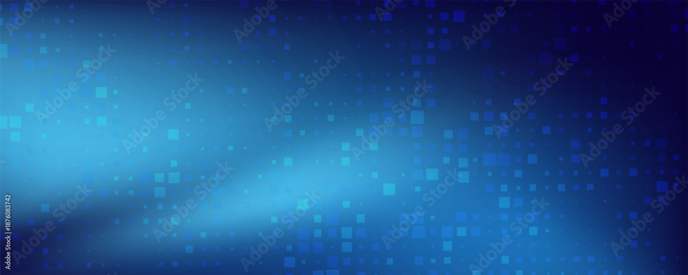 Obraz premium Abstract Digital Technology Futuristic Background. Square Pixels Halftone Pattern Tech Mosaic. Technology or Science Research Presentation Backdrop. eps10