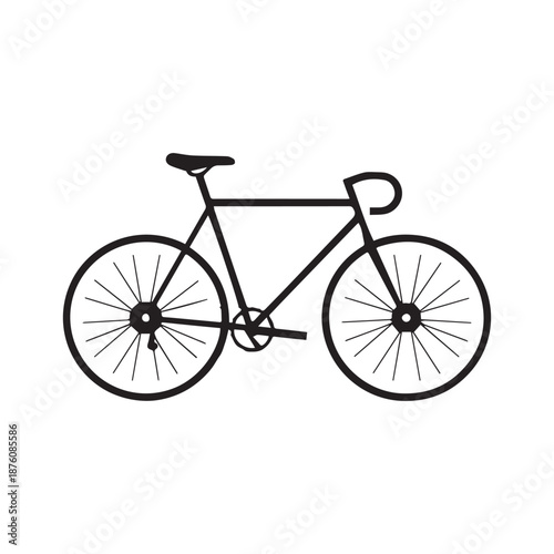 bicycle isolated on white background