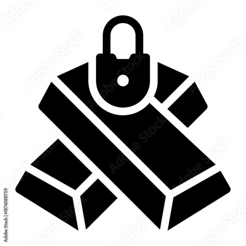padlock glyph icon