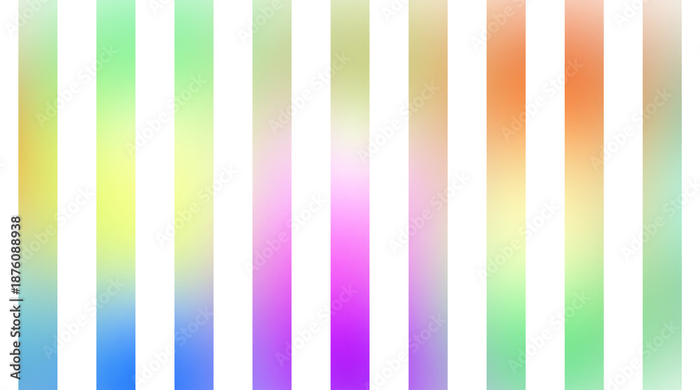 Obraz premium Abstract glowing lines gradient shape backdrop design overlay effect PNG. Neon colorful lines horizontal and vertical multicolour gradient effect. Retro stripped lines. Transparent background 