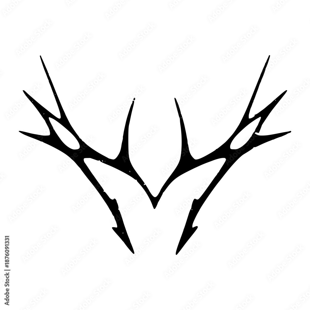 Fototapeta premium Goth Neotribal Tattoo Design Vector