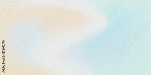 Tableau sur toile Soft gradient abstract background with beige to light blue tones and subtle grainy texture