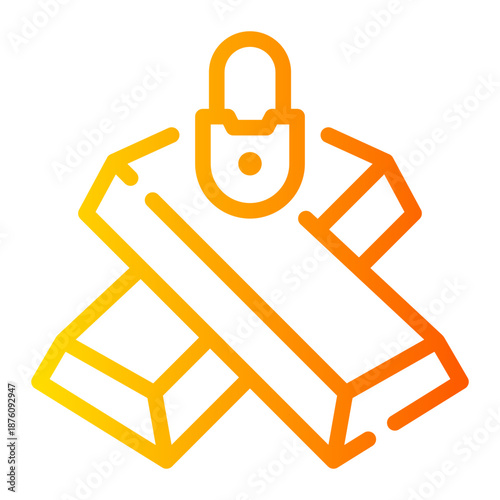 padlock gradient icon