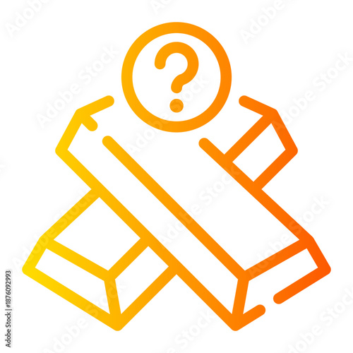 question gradient icon