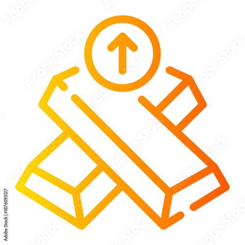 up arrow gradient icon