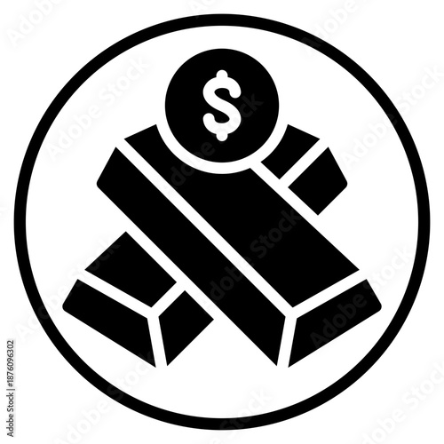 money glyph icon