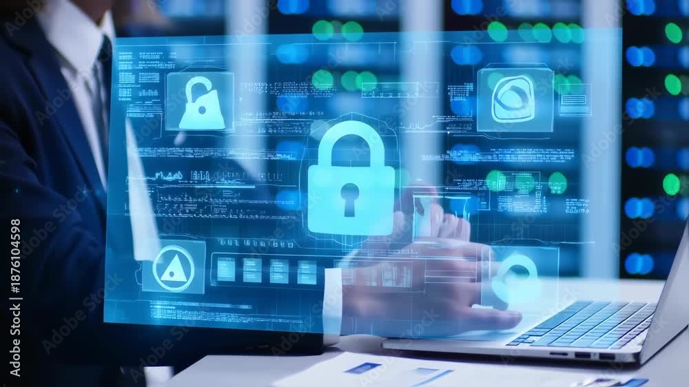 custom made wallpaper toronto digitalbusiness typing, holographic digital, futuristic transparent screens charts, security icons