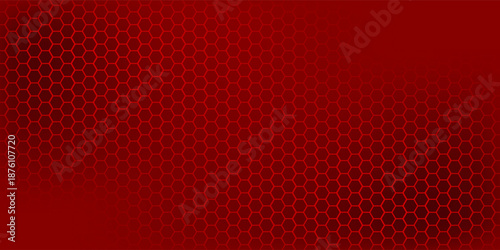 Abstract red steel mesh background with red glowing lines with free space for design. Modern technology innovation concept background.
