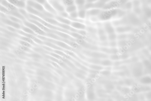 Billede på lærred Abstract white transparent water shadow surface texture natural ripple backgroun