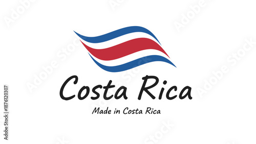 Cultural Celebration, Costa Rica Flag, Costa Rica, Graphic Design, Vibrant, Artistic, Digital Art