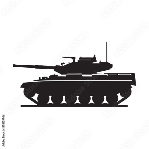military tank vector silhouette clip art logo design illustration icon collection