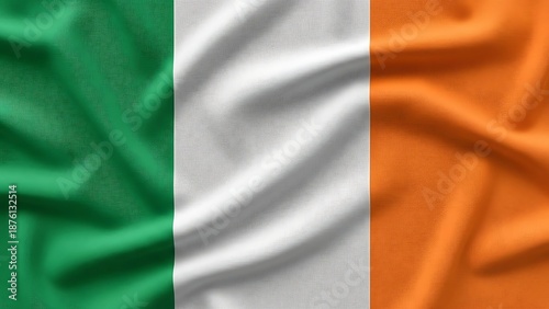 St patrick's day irish flag green white orange celebration background