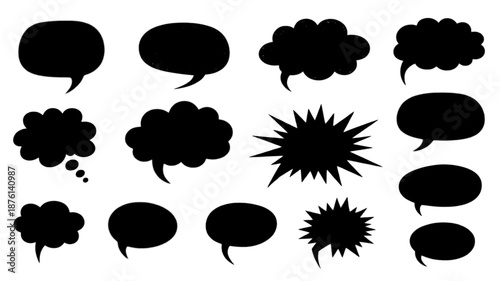 speech bubble texture chalk pencil doodle set. Crayon speech bubble frame, comic talk balloon Grunge colorful collection.