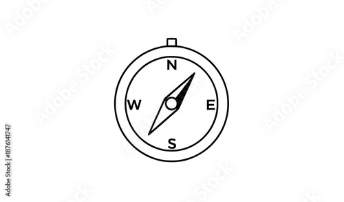 Modern Compass Icon Vector for Business, Marketing, Navigation, Website and App Design