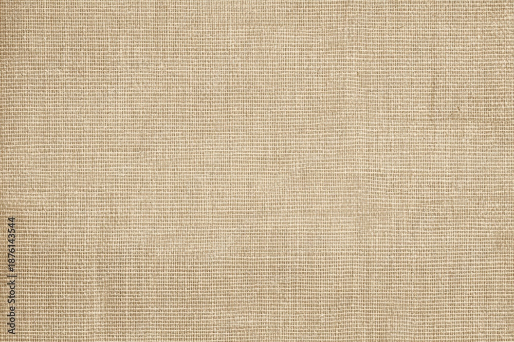 Fototapeta premium A textured fabric featuring a natural, neutral tone, perfect for various design and crafting applications.