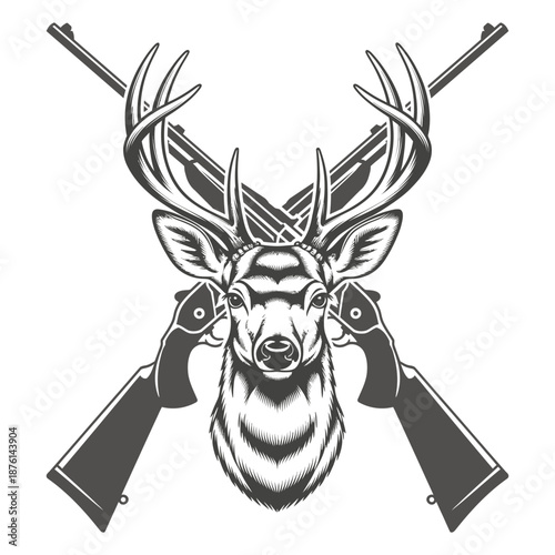 deer head vector