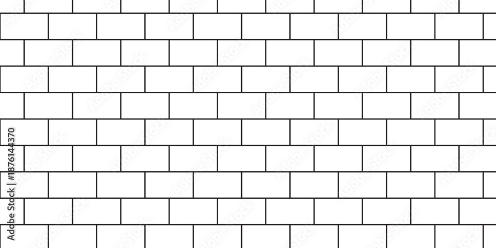Fototapeta premium Urban abstract pavement floor and wall white structure brick wall row wallpaper texture design. 